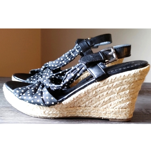 Laura Ashley espadrille wedge shoes Size 9.5 - Picture 3 of 8